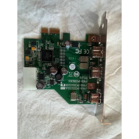 FWB-PCIE1X11B 3-port OHCI 1.2 Compliant IEEE 1394b to PCI Express x1 Host Card - Picture 1 of 7
